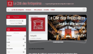 Conception site internet La Cité des Antiquaires par idcomweb